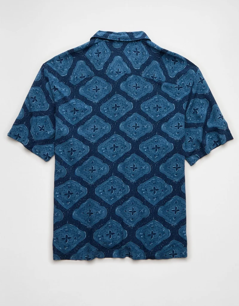 امريكان ايجل قميص بأزرار مزيّن بطبعة