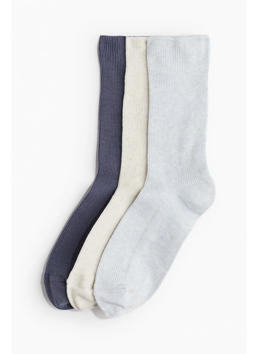 اتش اند ام 3-Pack Ribbed Socks