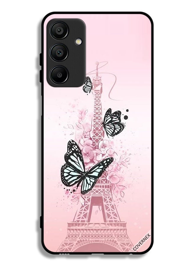 Covernex Samsung Galaxy A15 5G Protective Case Cover Butterflies On Eiffel Tower - Image 1