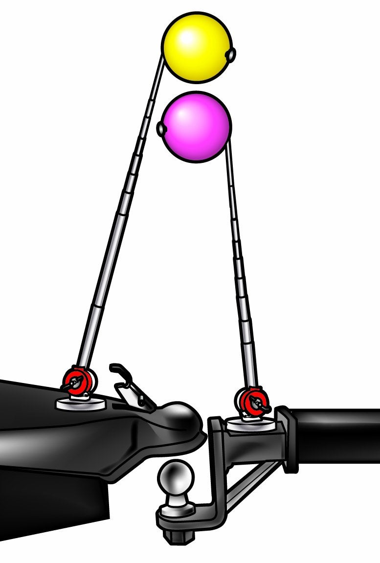 Camco Magnetic Hitch Alignment Kit - Helps You Align Your Hitch | Each Guide Extends Up to 50" for Easy Viewing | System Works with Virtually Any Tow Vehicle and Trailer - (44603) - Image 2