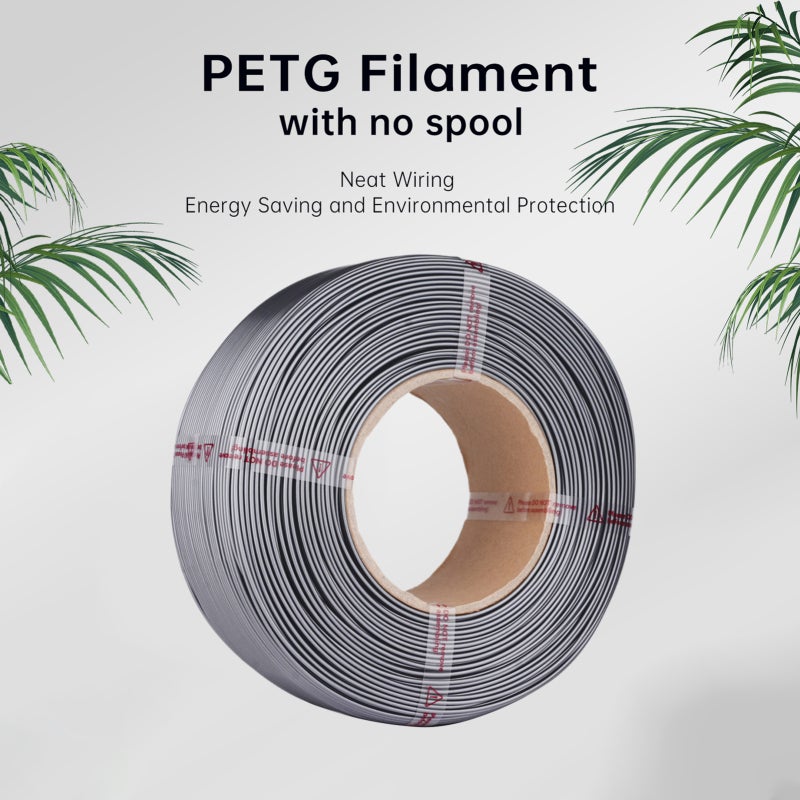 PETG Filament 1.75mm 3D Printer Filament 1kg(2.2lbs) Higher Toughness 3D Printing Filament Compatible with Creality, Prusa, ELEGOO, Bambu Lab, AnkerMaker Most of 3D Printers -Grey - Image 5