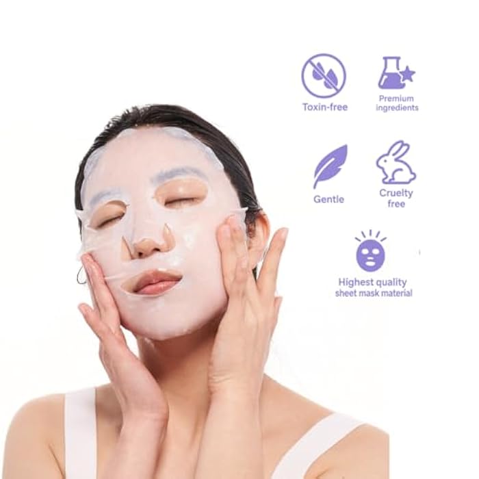 FACETORY K Beauty Face Mask Skin Care - EVERYDAY 8 COLLECTION Sheet Mask Set | Natural Premium Korean Face Mask For All Skin Types - No Sulfates No Parabens (8 pc) - Image 5