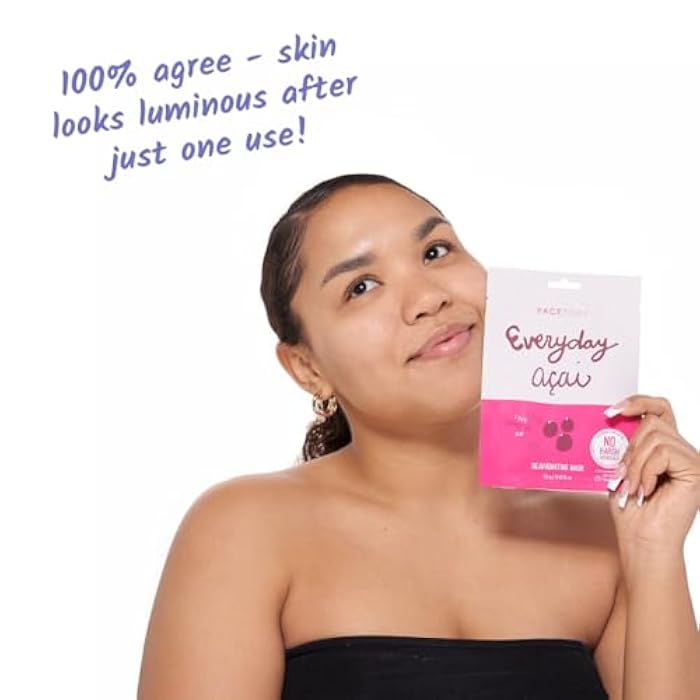 FACETORY K Beauty Face Mask Skin Care - EVERYDAY 8 COLLECTION Sheet Mask Set | Natural Premium Korean Face Mask For All Skin Types - No Sulfates No Parabens (8 pc) - Image 4