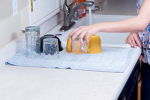 Simpli-Magic 79285 Microfiber Washcloths And Dish Cloths, Checkered Topaz, 12""X12"", 24 Pack - Image 4