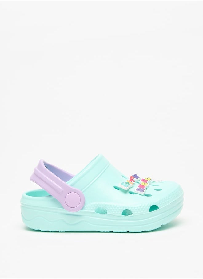 Disney Girls Stitch Accent Slip-On Clogs  - Image 1