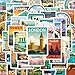 BEATRI World Travel Stickers 50Pcs Waterproof Vinyl Travel Map Stickers for Suitcase Bicycle Laptop Water Bottle Journaling Travel Gear NonRepeating Decals HighDefinition Print - Image 3