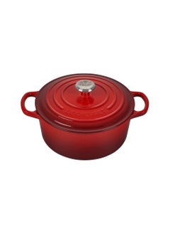Le Creuset Enameled Cast Iron Signature Round Dutch Oven, 3.5 qt, Cherry Red