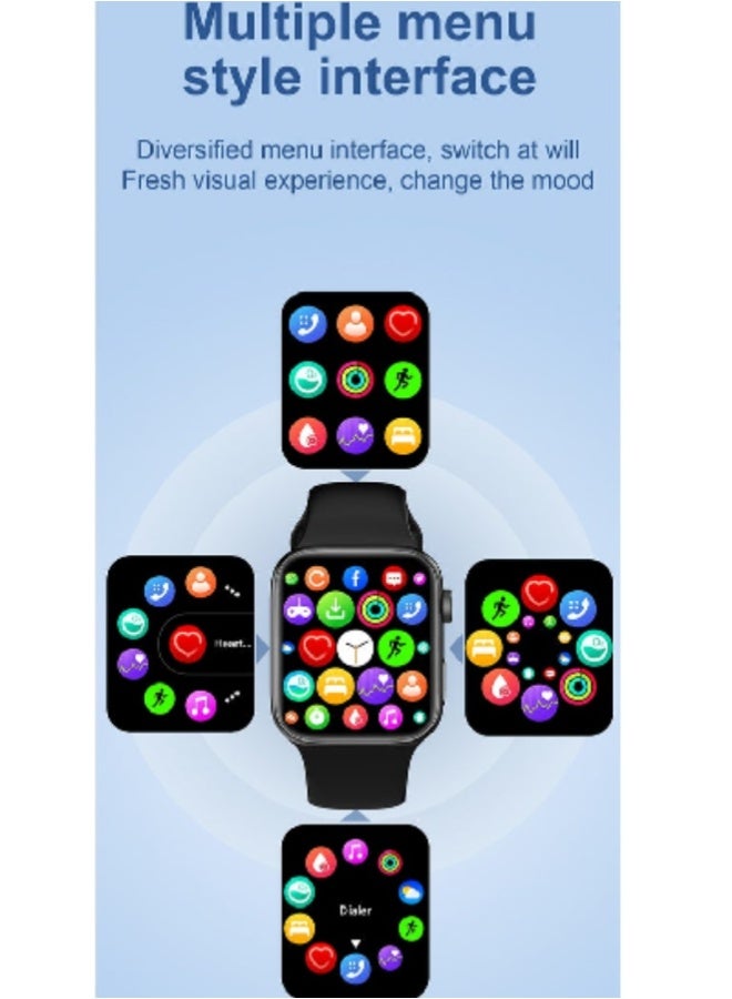 ارواق ساعة ذكية S9 Pro Max بشاشة LCD مقاس 1.85 بوصة، ومكالمات بلوتوث، وإشعارات، ومراقب معدل ضربات القلب/SpO2/BP، وأوضاع رياضية متعددة، ومتتبع لياقة بدنية مقاوم للماء IP67 لأجهزة Android وiOS - وردي - Image 5