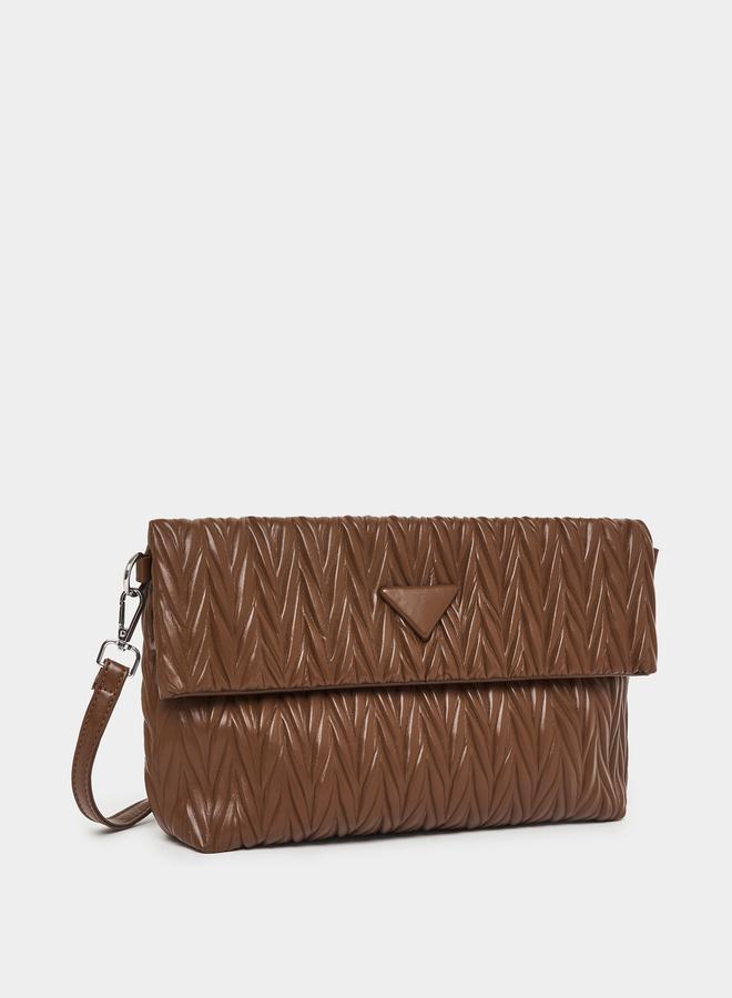 Styli Quilted Crossbody Bag with Chain Strap  - Image 1