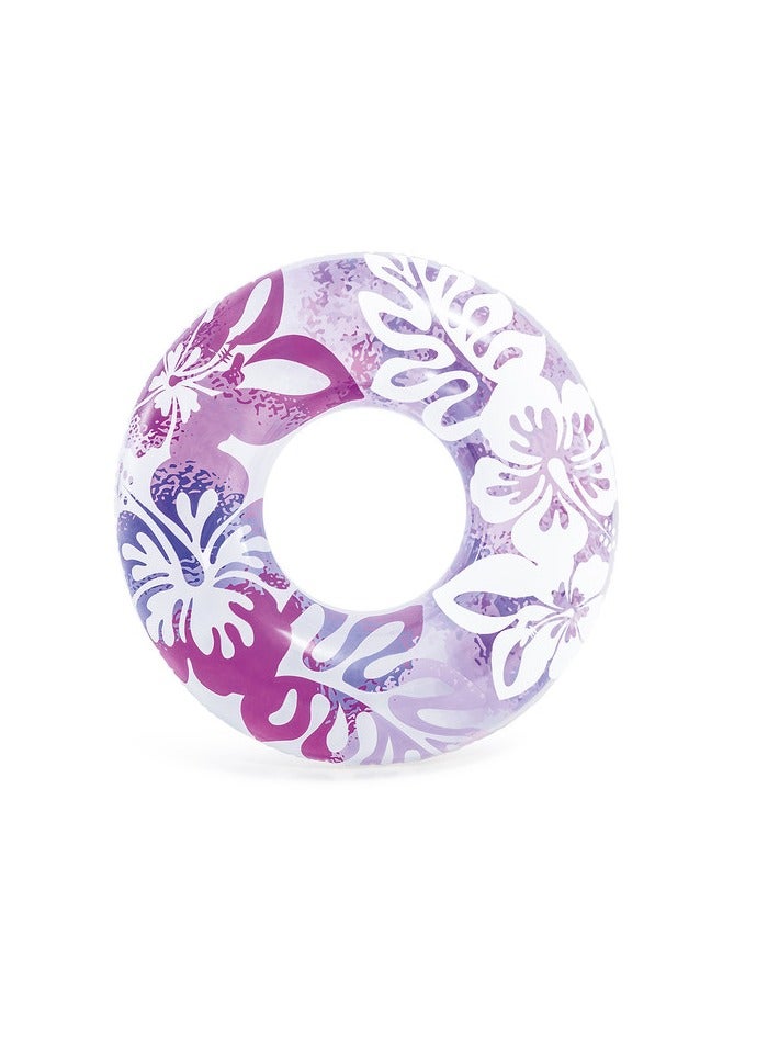 INTEX Clear Tropical Color Inflatable Pool Swim Tubes 91cm - Image 1