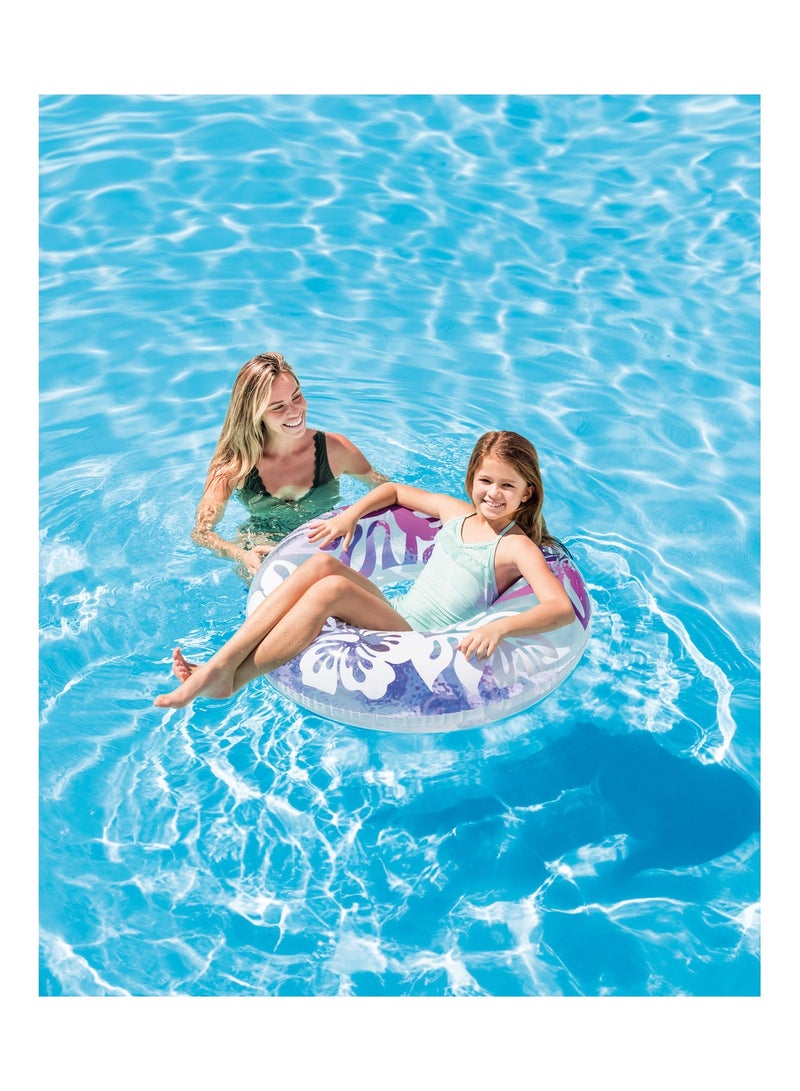 INTEX Clear Tropical Color Inflatable Pool Swim Tubes 91cm - Image 2