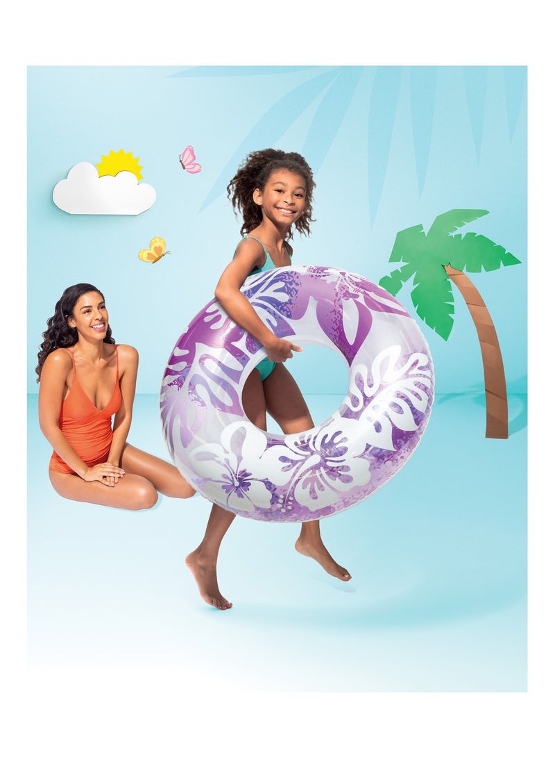 INTEX Clear Tropical Color Inflatable Pool Swim Tubes 91cm - Image 3