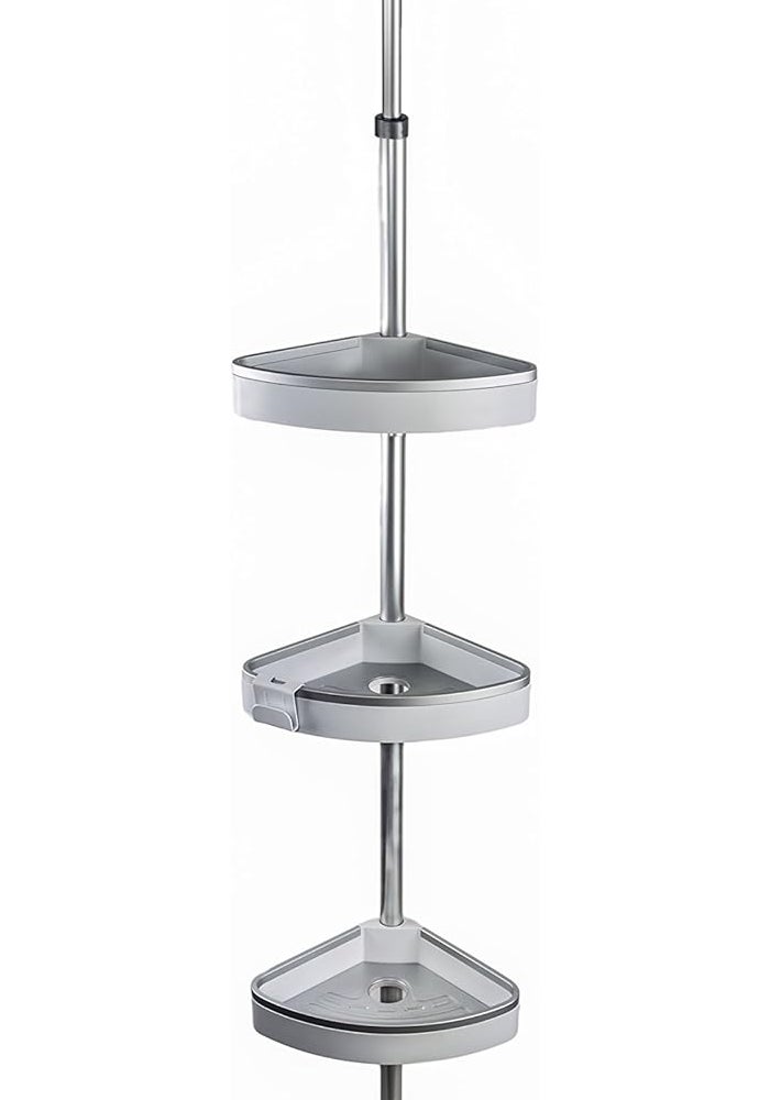 Primanova Venta 3-Tier Corner Shelf - White - Image 1