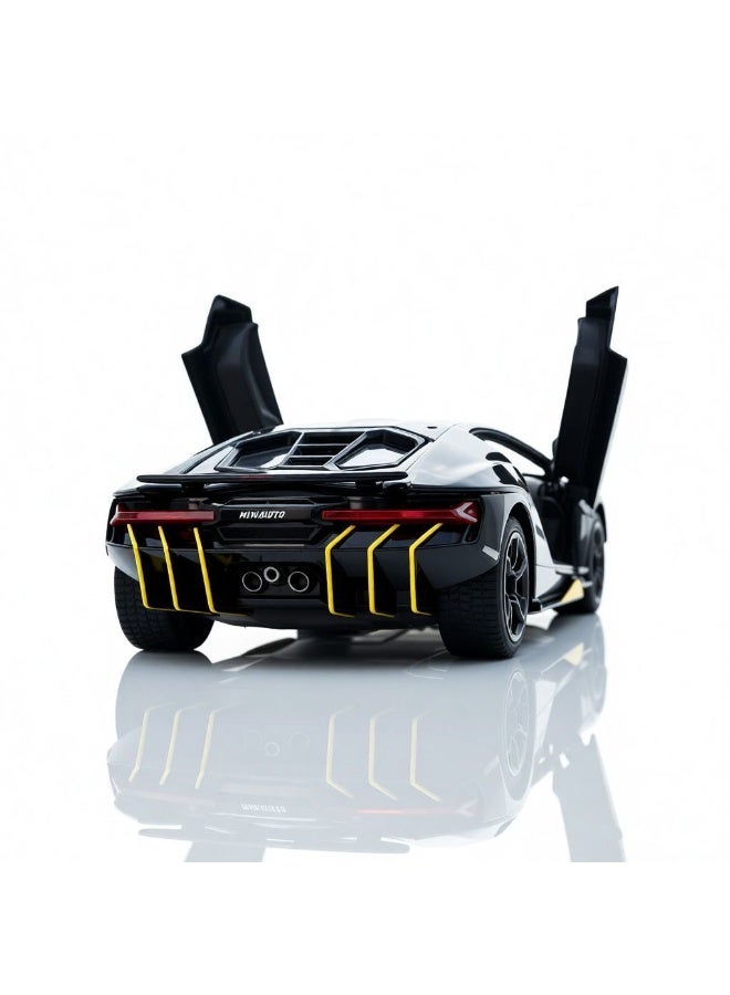 Lamborghini Centenario LP770-4 Concept – Premium Black and Gold  Diecast Model Car with Opening Gullwing Doors, Perfect for Gifts, Office Desk Decoration, Kids’ Rooms, and Collectors - Image 2