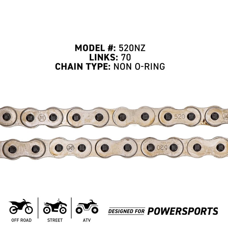 NICHE 520 Drive Chain 70 Links Standard Non O-Ring with Connecting Master Link - Image 2