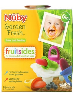 Nuby Garden Fresh Fruitsicles 6 Months 4 Pack  - Image 2