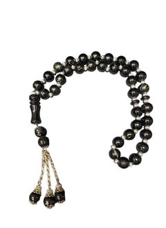 black tasbih prayer beads