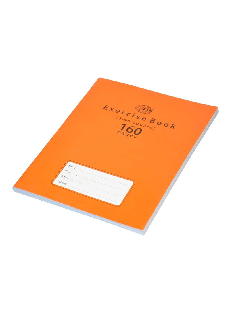 FIS دفاتر تمارين مربعة 5 مم بهامش أيسر، 160 صفحة، عبوة من 12 قطعة، مقاس 16.5 × 21 سم - FSEBSQ05160N - Image 4