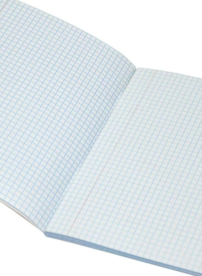 FIS دفاتر تمارين مربعة 5 مم بهامش أيسر، 160 صفحة، عبوة من 12 قطعة، مقاس 16.5 × 21 سم - FSEBSQ05160N - Image 2