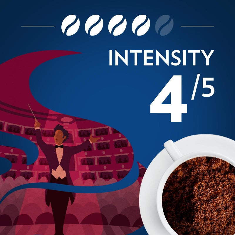 Lavazza Opera Intenso Ground Coffee 12oz Bag, Dark Roast, Bold and Balanced Taste, Intensity 4/5, Arabica and Robusta, Ideal for Drip Brewers, (Pack of 1) - Package May Vary - Image 3