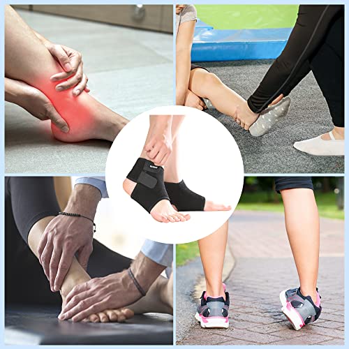 EULANT Kids Ankle Brace 1 Pair, Children Ankle Support, Ankle Compression Sleeve for Foot & Ankle Swelling, Achilles Tendon, Joint Pain, Injury Recovery, for Ice Skating Dance Hiking, Black M - Image 5