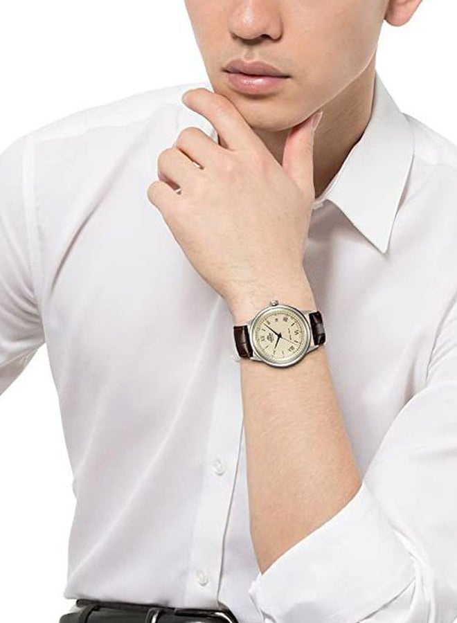 ORIENT Men Water Resistant Analog Watch OW-SAC00009 - 41 mm - Brown - Image 3