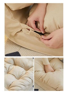 Generic Foldable Futon, Hidden Zipper Design, 5 Adjustable Reclining Position Backrest, Technology Cloth, Waterproof, Tatami Style Floor Sofa Bed  - Image 3