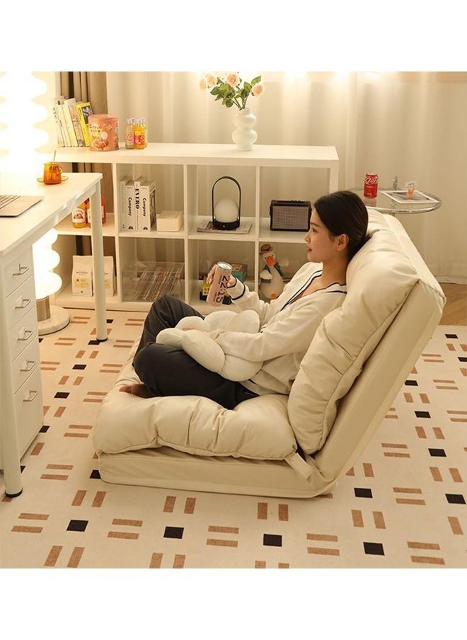 Generic - Foldable Futon, Hidden Zipper Design, 5 Adjustable Reclining Position Backrest, Technology Cloth, Waterproof, Tatami Style Floor Sofa Bed - Image 1