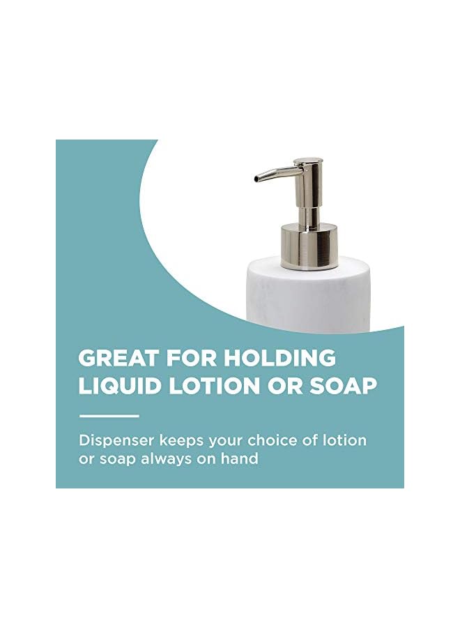 Home 050953062A Corin Lotion or Soap Dispenser, Marble Grey