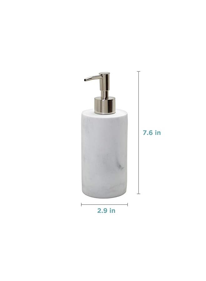 Home 050953062A Corin Lotion or Soap Dispenser, Marble Grey