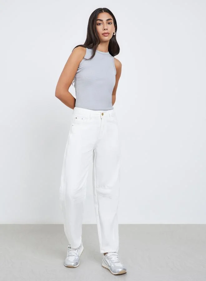 Styli Styli High Rise Relaxed Fit Jeans