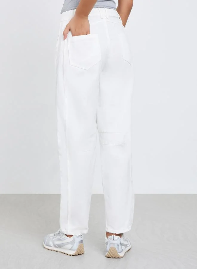 Styli Styli High Rise Relaxed Fit Jeans