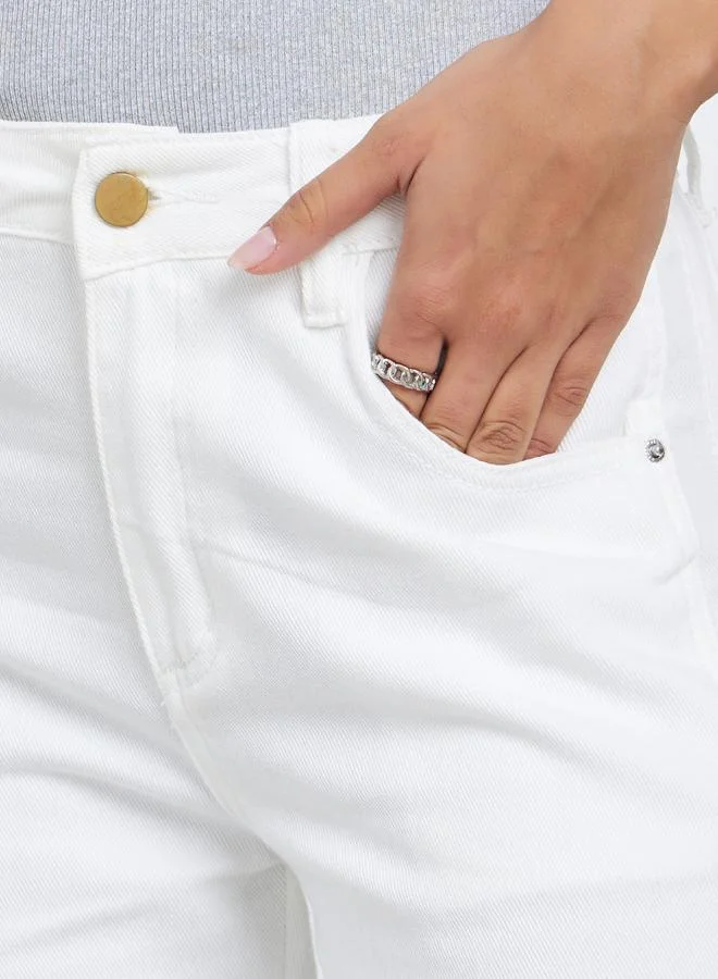 Styli Styli High Rise Relaxed Fit Jeans