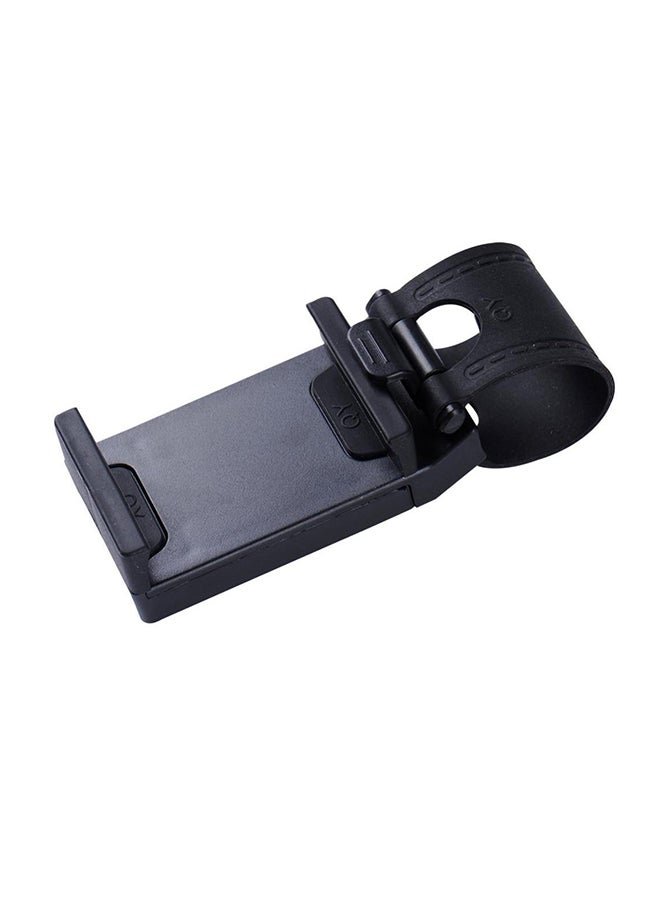 Generic - Universal Car Steering Wheel Mobile Phone Holder For iPhone Samsung Smartphone Black - Image 1