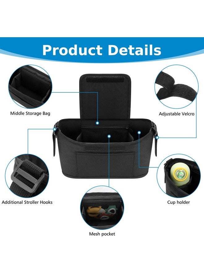 accmor منظم عربات الأطفال العالمي من أكمور، حقيبة منظم عربات الأطفال، ملحقات منظم عربات الأطفال لأوبابابي، بيبي جوجر، نونا، دوانا، عربات بريتاكس - Image 5