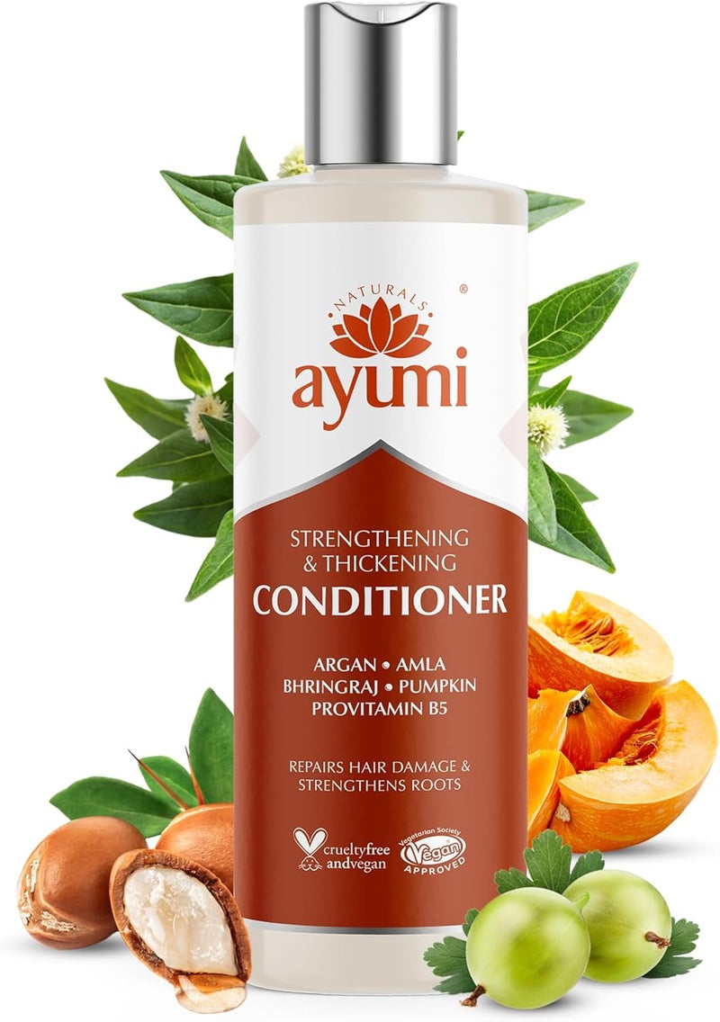 Ayumi Hair Growth Strengthening Conditioner for Hair Perfect for Brittle Hair Treatment Argan Oil for Dry Damaged Hair Strengthening Hair Conditioner for Women Men250ml
