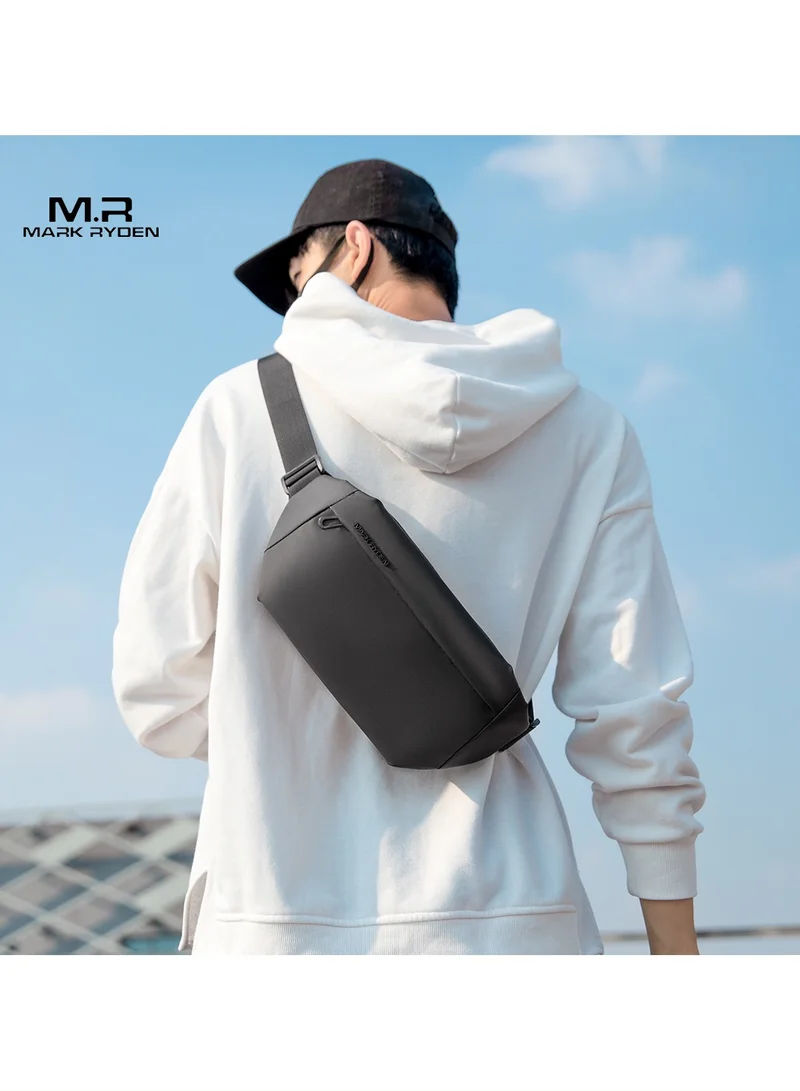 مارك رايدن حقيبة ظهر MARK RYDEN Crossbody بتصميم كاجوال ومساحة للكمبيوتر اللوحي مقاس 7.9 بوصات مقاومة للماء للصالة الرياضية أو المشي، باللون الأسود
