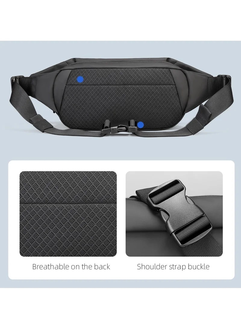 Mark Ryden  MARK RYDEN Crossbody Backpack Casual Style and Space for 7.9" Tablet Waterproof for Gym or Walking, Black  | Best Price UAE