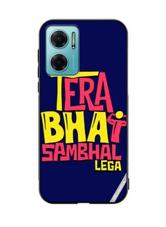 VR CREATIVE Protective Case Cover For Xiaomi Redmi Note 11E Tera Bhai Sambhal Lega Hindi Quots Design Multicolour  - Image 1