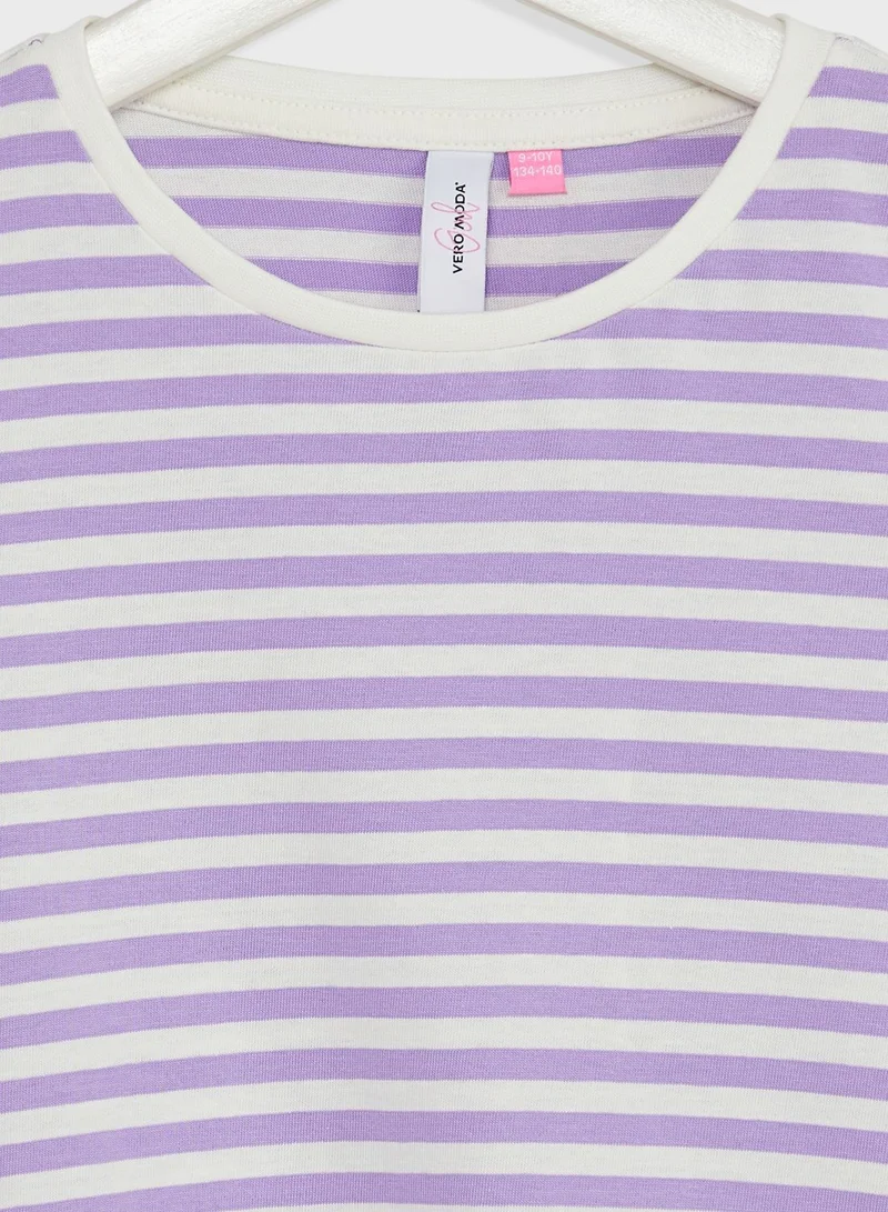 Vero Moda Girl Kids Striped Knot Top