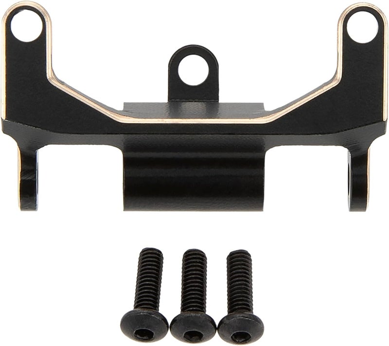 MEUS RACING 1/18 RC Model Car Brass Rear Link Mount for AXIAL UTB18 Capra Trail Buggy - Black Gold - Image 1