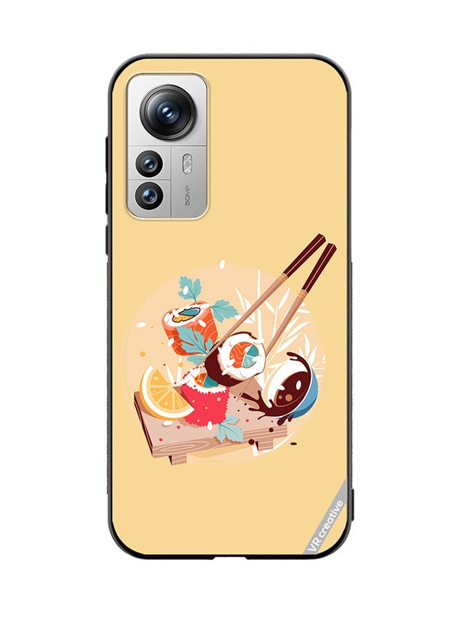 VR CREATIVE Protective Case Cover For Xiaomi 12X Sushi Design Multicolour - Image 1
