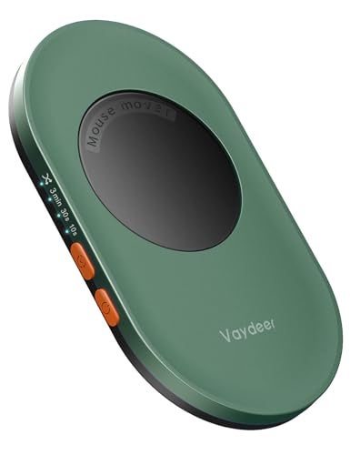 Vaydeer Ultra Slim Mouse Mover Air 3 Mouse Jiggler with Adjustable Interval Timer Undetectable Noiseless Simulates Realistic Movement DriverFree Shaker for Keeping The PC Active Dark Green - Image 1