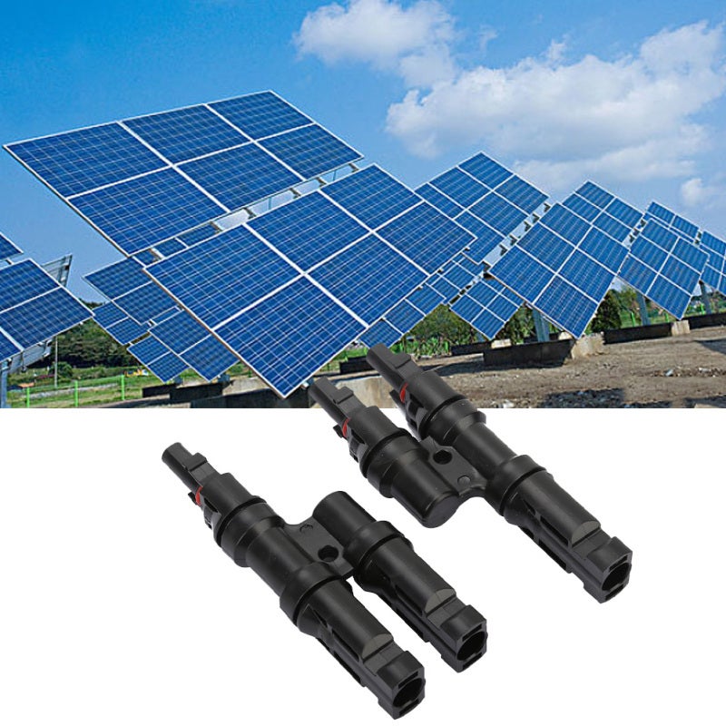 Solar Panel Adapter T Type Branch Connector Cable - IP67 Waterproof Insulated PPO Outer Casing High Temperature Corrosion Resistant 2 in 1 Parallel Splitter for Solar Panel Connection - Image 3