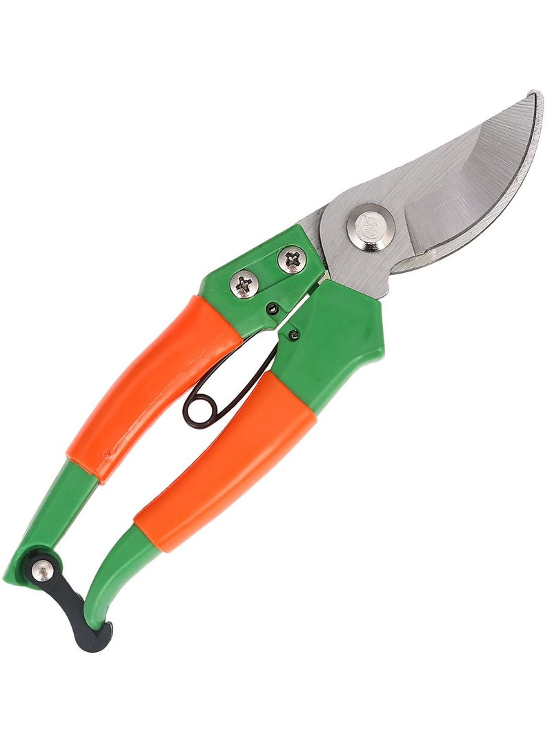LAWAZIM Pruning Shears - 2 Piece 8inch - Pruning Scissors Pliers Secateurs Hand pruners Floral snips Long Handle Fine cut Bypass mechanism Trimming herbs florist Home gardener Lopper Cutters  - Image 2