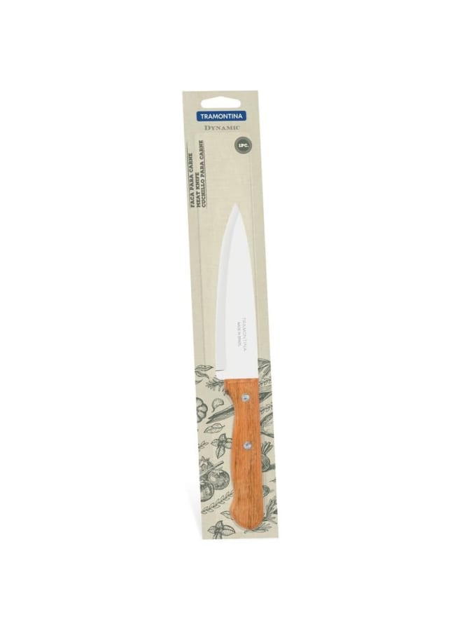 TRAMONTINA TRAMONTINA Dynamic Chef’s Knife - 15 CM, Premium Stainless Steel Blade, Ergonomic Natural Wood Handle, Ideal for Precision Cutting, Durable and Versatile for Professional and Home Kitchens  - Image 3