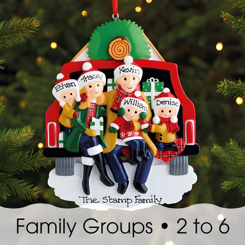 Zibi 2026 Creative Car Couple Rv Travel Family Resin Christmas Ornament Decoration - Image 5