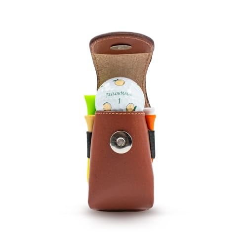 Golfoy Golf Balls & Tee Holder Pouch 4.0 (Brown) - Image 3