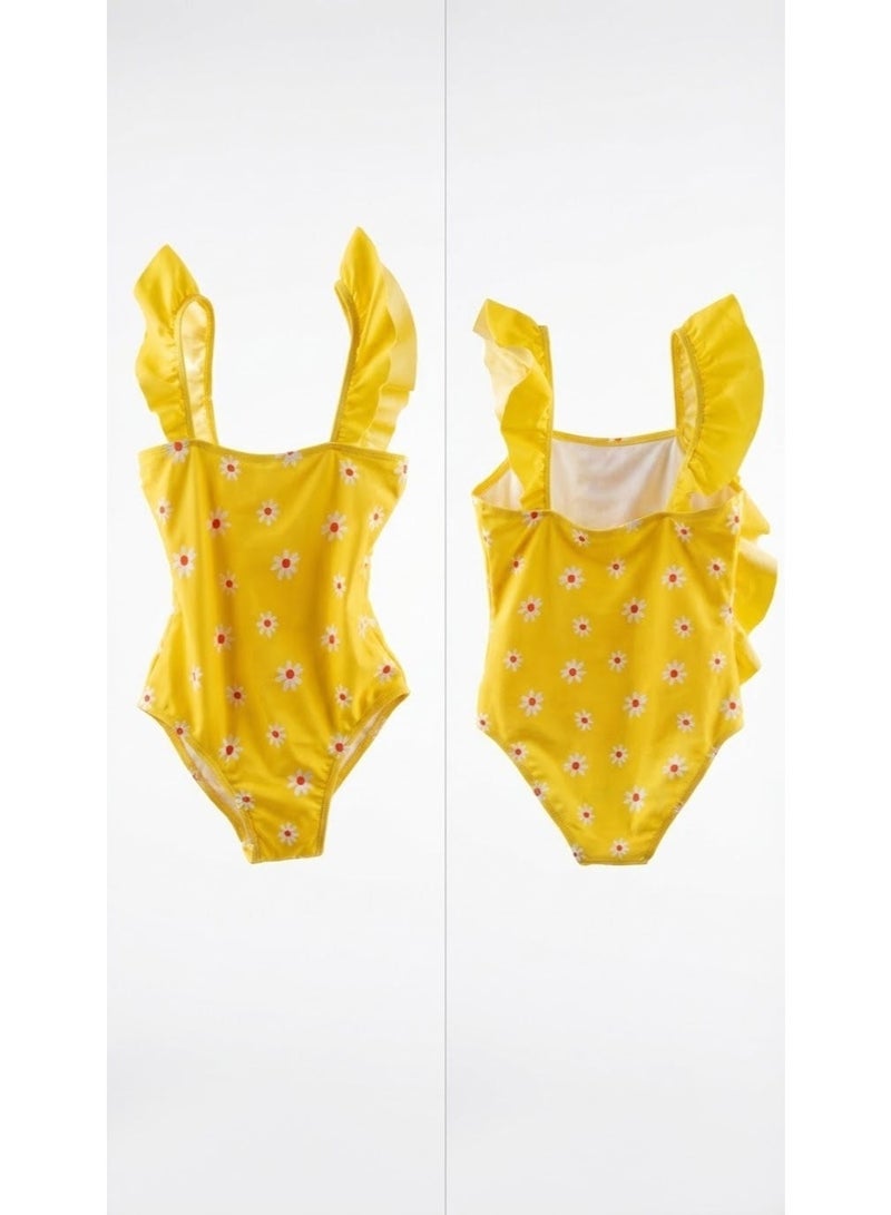 Cetus Swimsuit Tinny Flowers Kids (Yellow) - Image 2