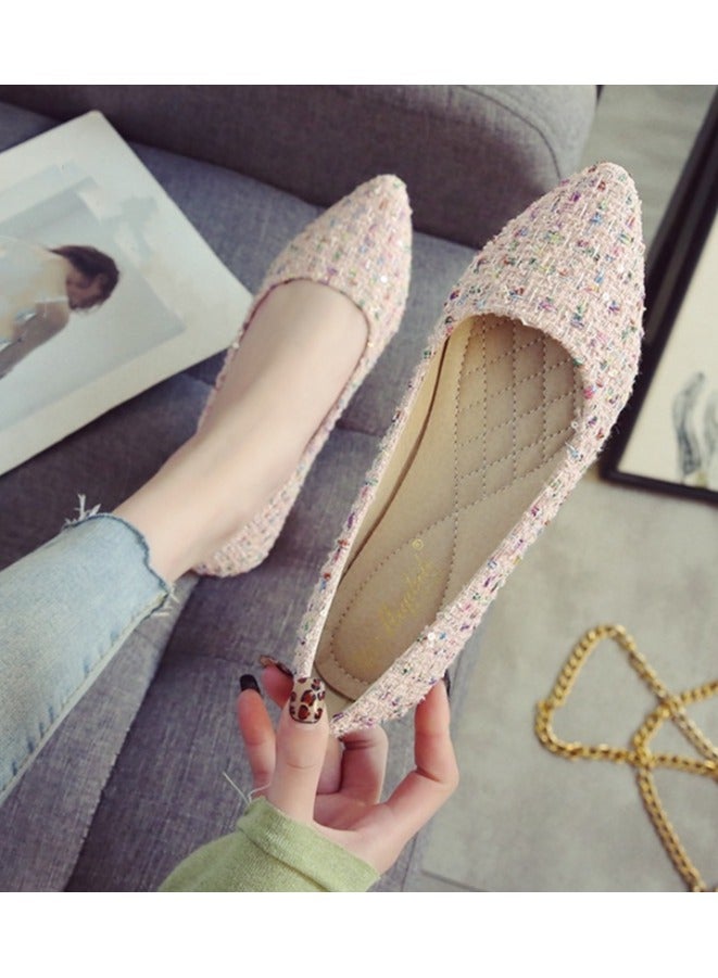 KUYING Flat Sole Single Shoe Women